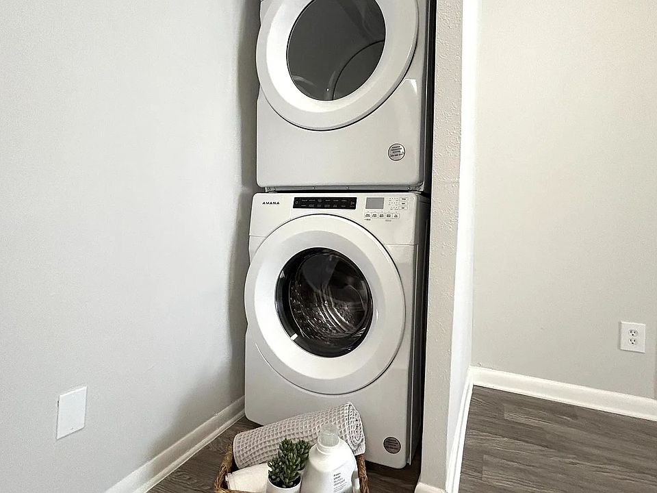 Our apartment homes include washers and dryers, making laundry day a breeze!