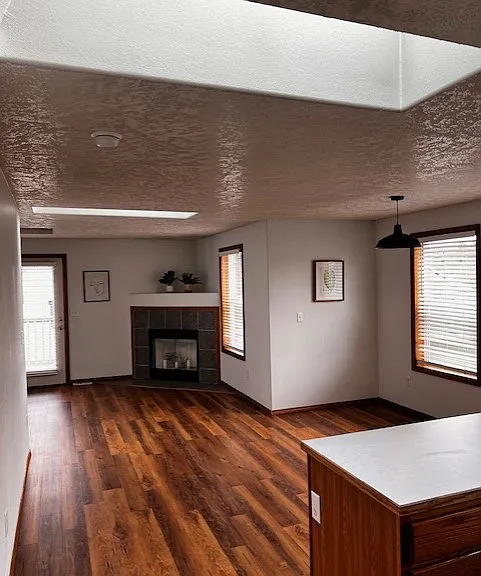 plenty of light with two large skylights