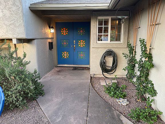 Hand-painted entry doors