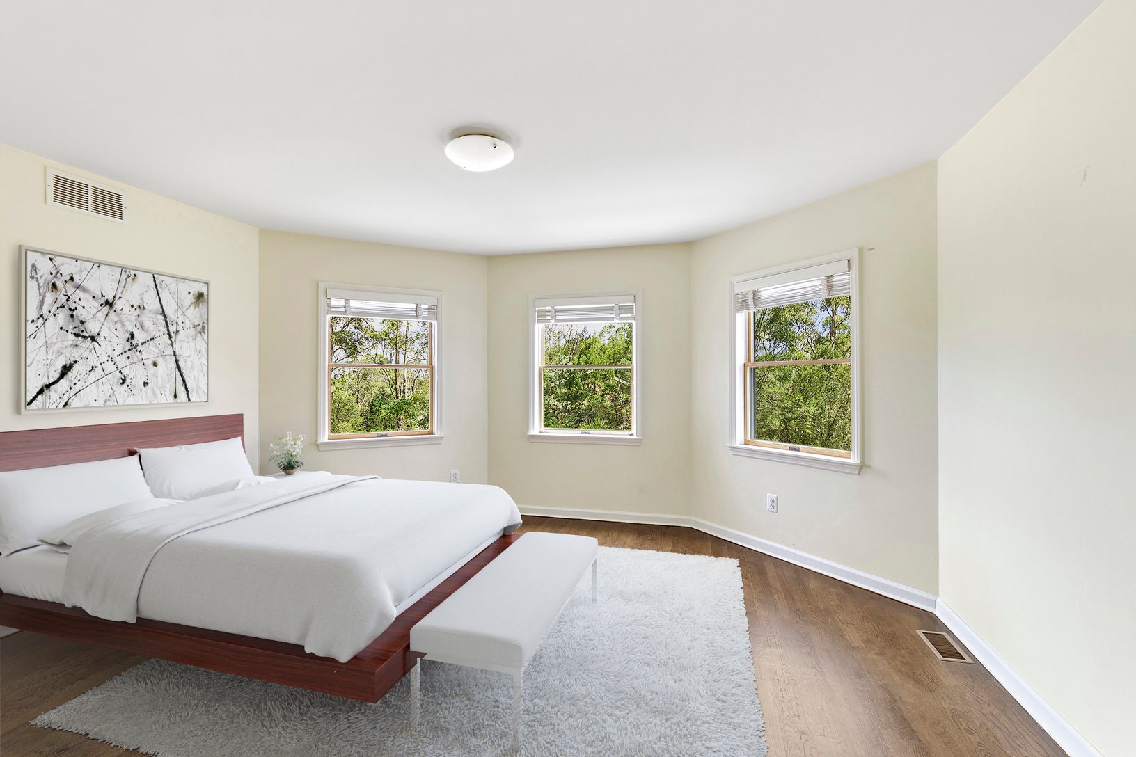 Virtually Staged Guest Bedroom