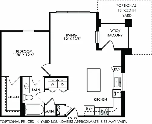 Floor plan Vera with Fenced-In Yard
