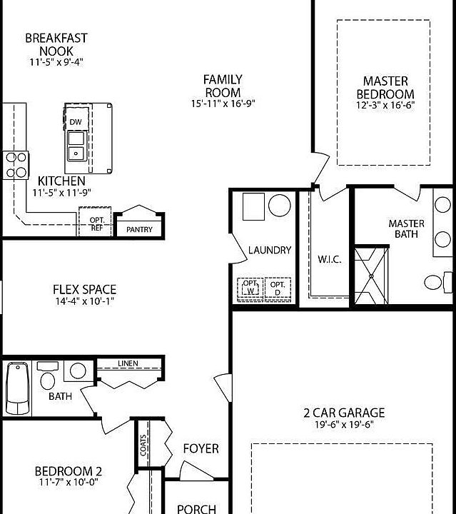 Elevation A - 1st Floor