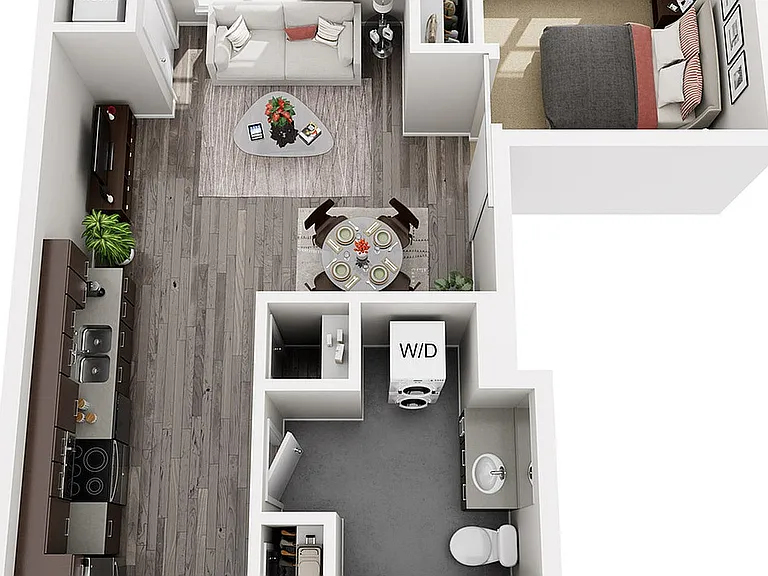 Floor Plan A2 | 22 Slate | Apartments in Madison, WI Floor Plan A2 | 22 Slate | Apartments in Madison, WI
