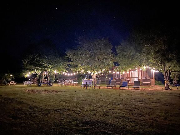 NIGHT VIEW OF YARD