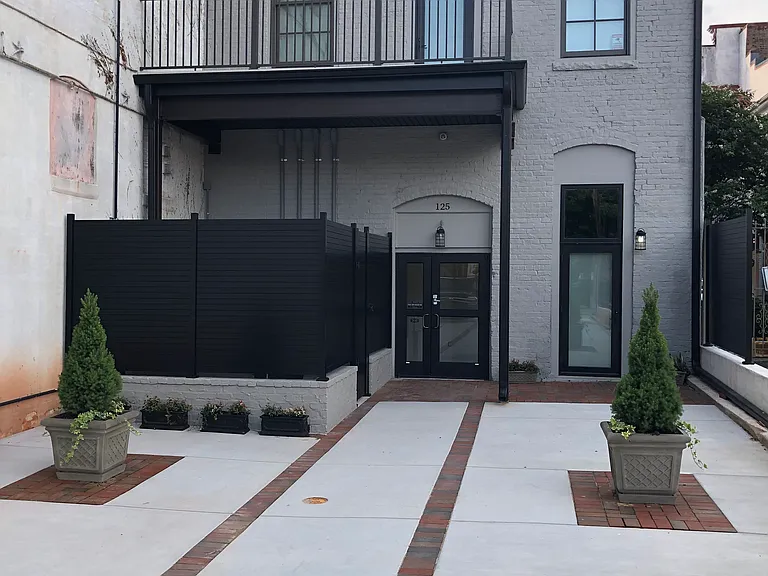 Private green space.