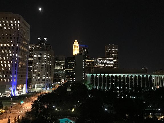 Night view from the apartment.