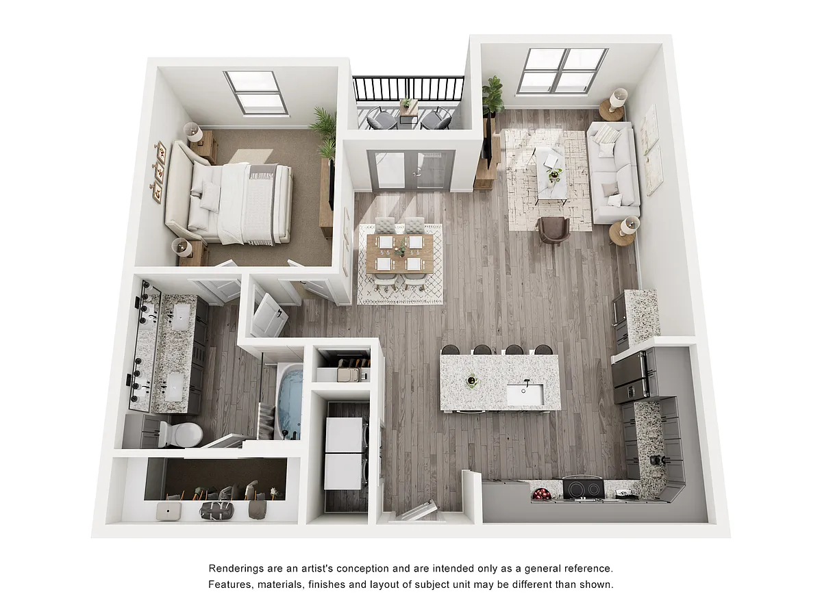 Floor plan 1B 1B
