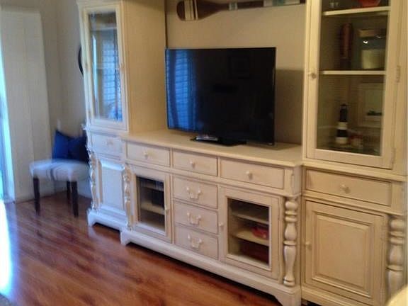 Great entertainment piece of furniture in living area