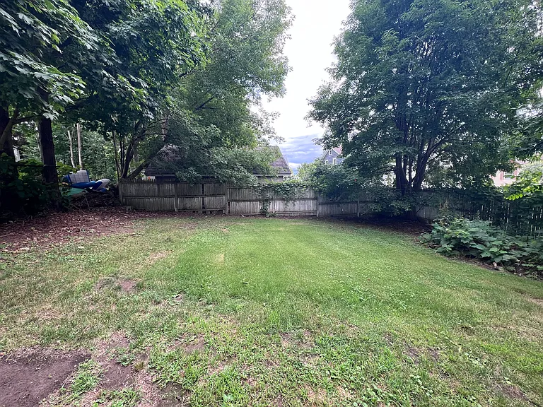 Partially Fenced Backyard