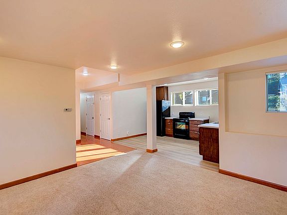 Living room and kitchen