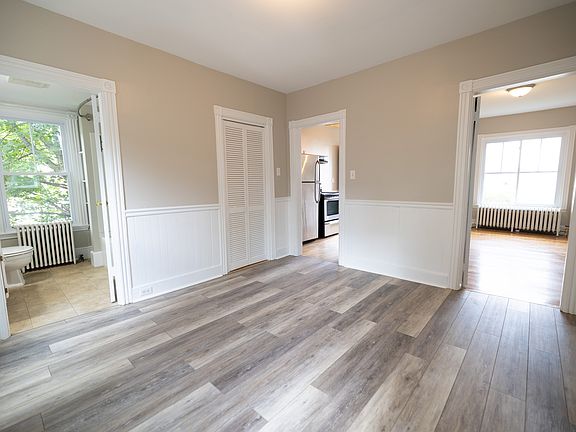 dining room, with exits to the bathroom, kitchen and bedroom #1