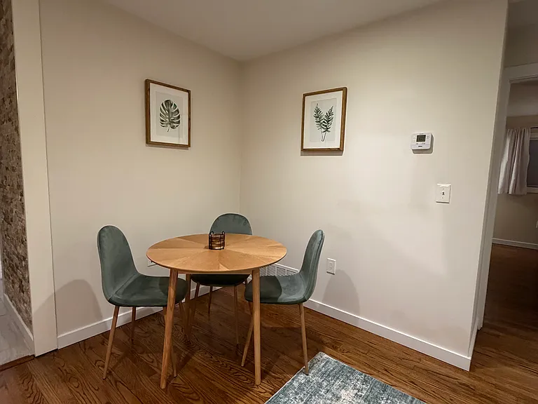 First floor living room dining area