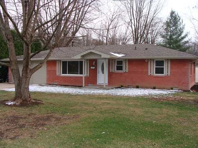 Exterior Front: All brick exterior with fresh paint 