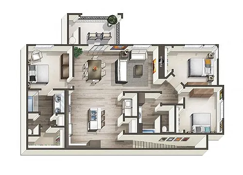 Floor plan Mount Rose (Attached Garage)