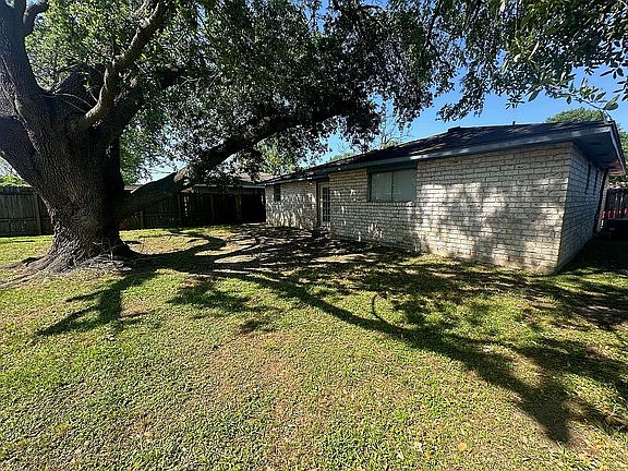 Large back yard.