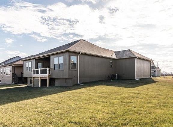 Covered deck provides shade throughout the day.