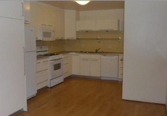 Contemporary kitchen with gas range...