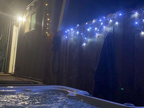 view a night from jacuzzi