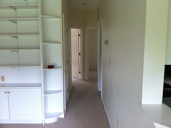 built-in shelving