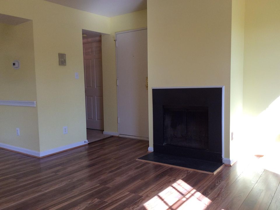 Entrance and fireplace