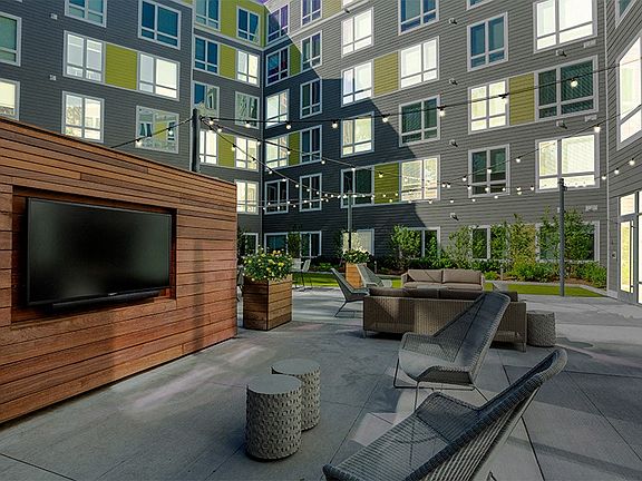 Welcoming common areas inside and out