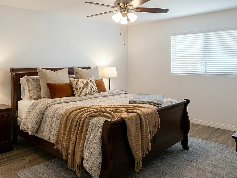 Guest house bedroom.