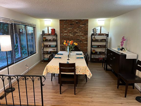 This is the living room set up as a formal dining room.