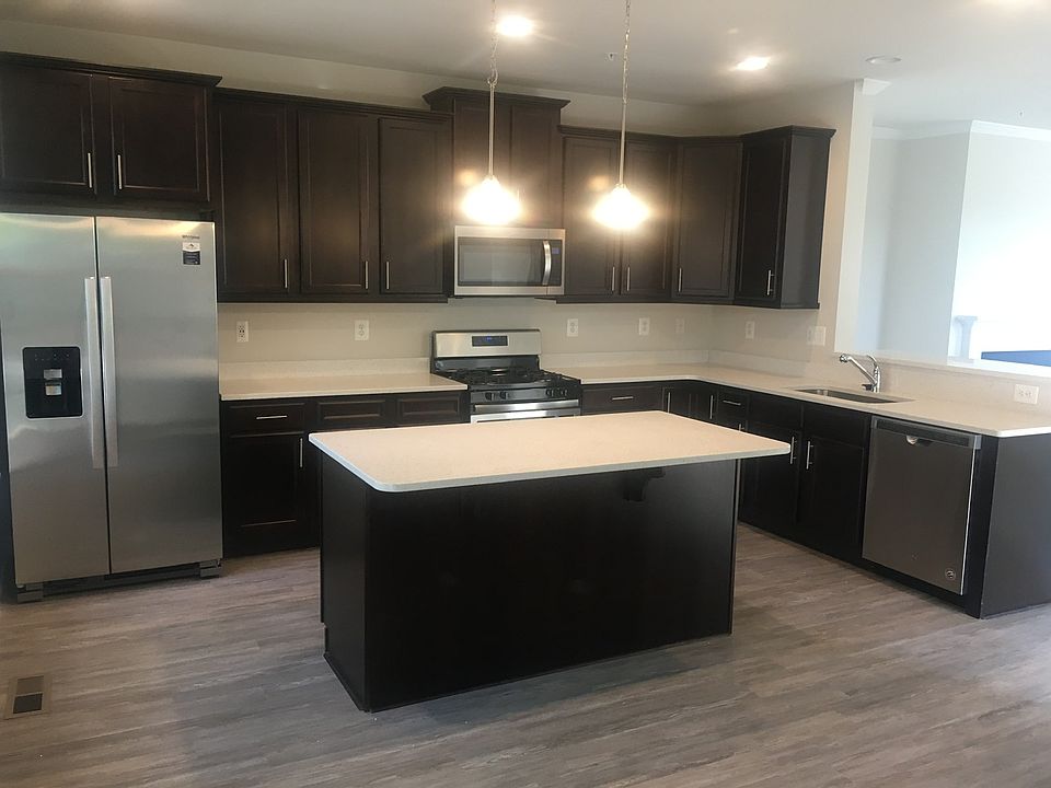 Open concept kitchen with modern appliances