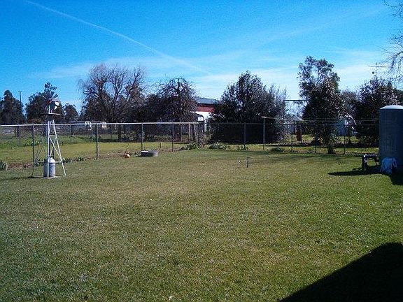Large fenced yard