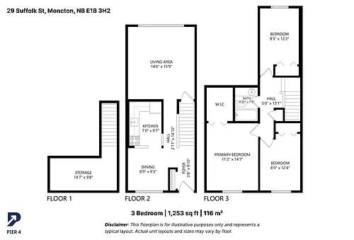 Floor plan 3 Bedroom