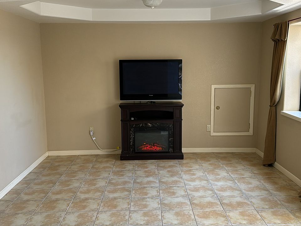 Living Room with Electric Fireplace