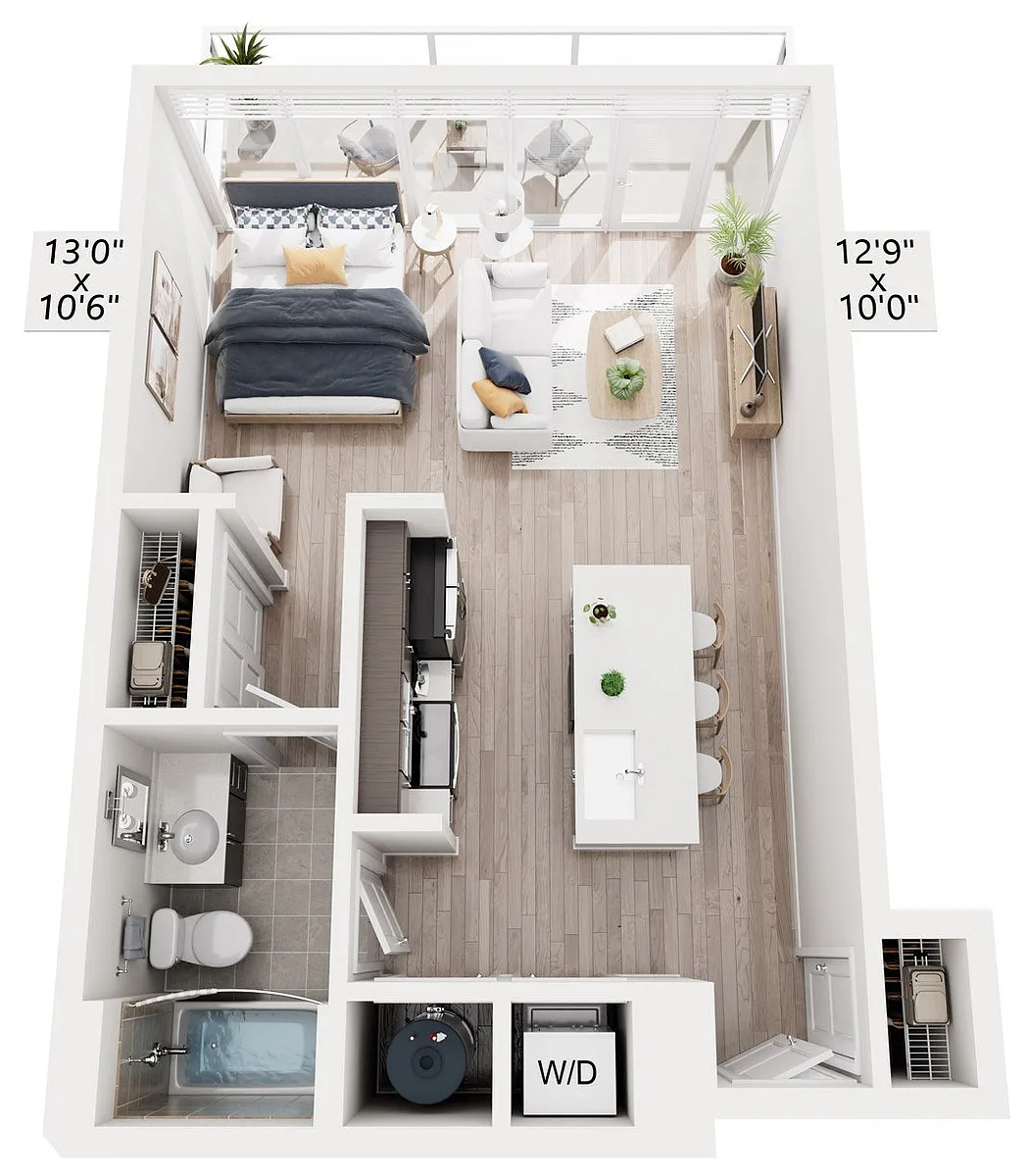 Floor plan Studio A