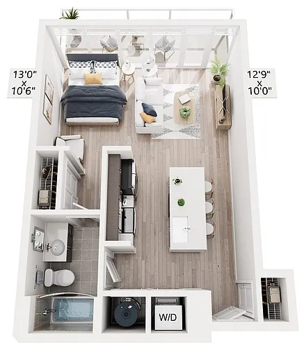Floor plan Studio A