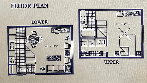 Floor plan one bedroom