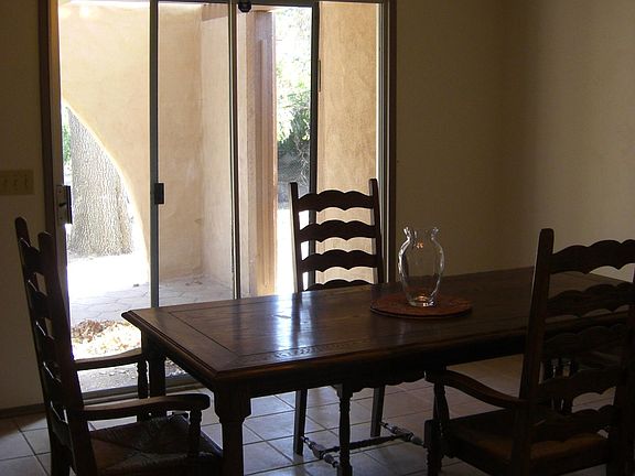 Dining room and back patio access