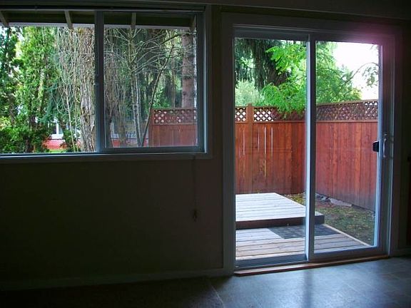 sliding door to deck