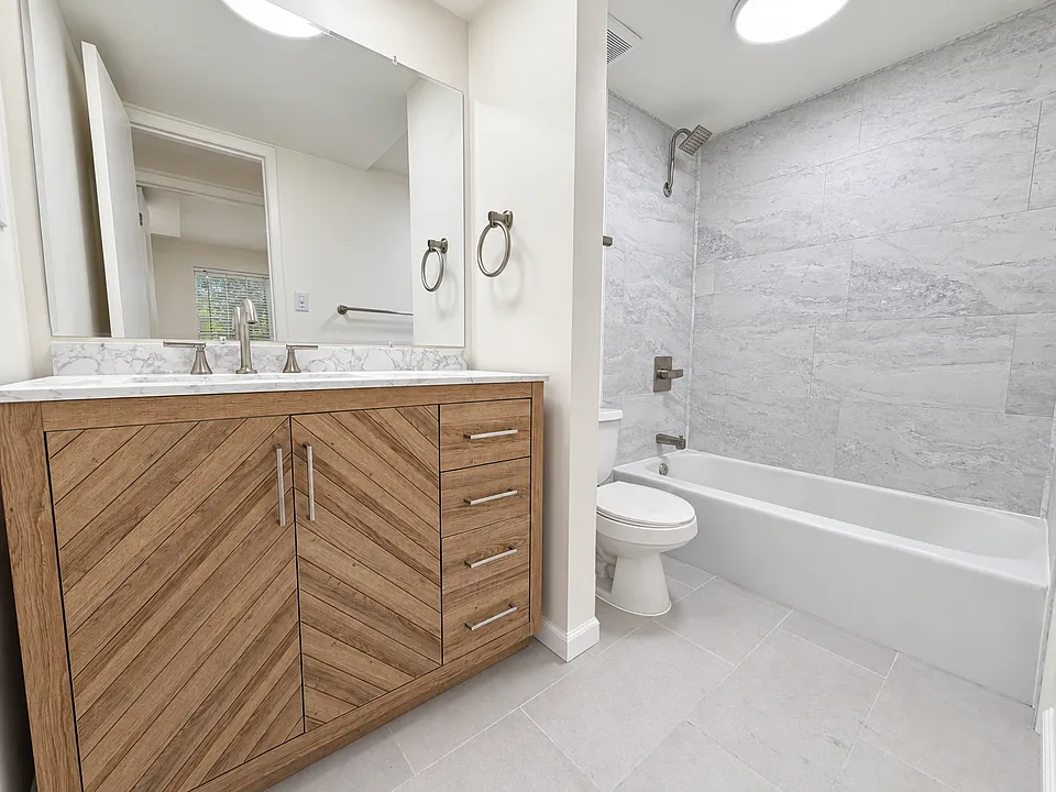 Updated modern bathroom