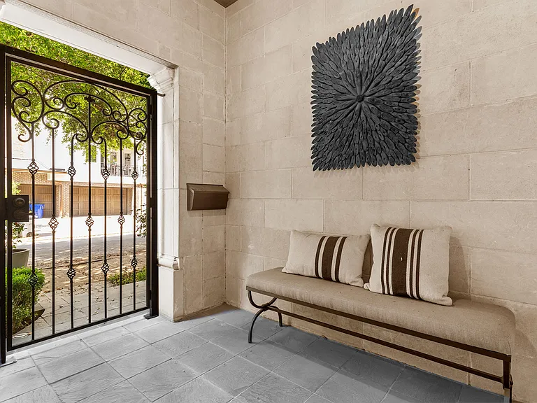 A private and stylish gated entryway to welcome you home.