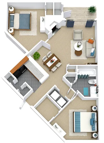 Floor plan The Wendover-Newly Renovated