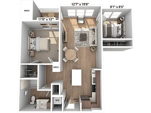 Floor plan B20AL-B20AM
