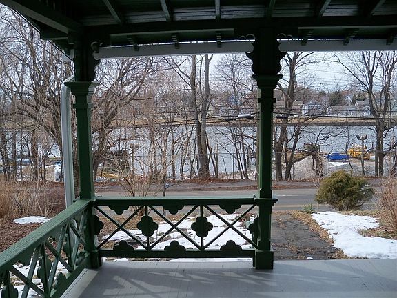 view of river from front porch