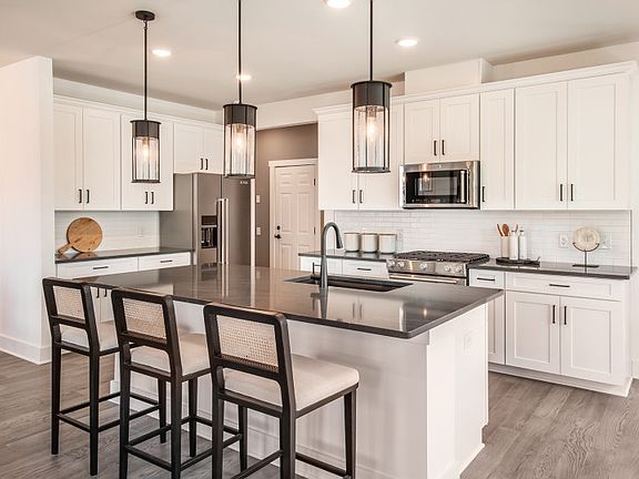 Designer kitchen with plenty of storage space