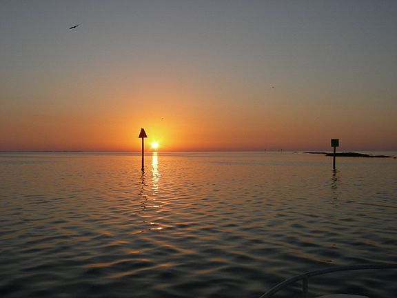 Sunset on the Channel 