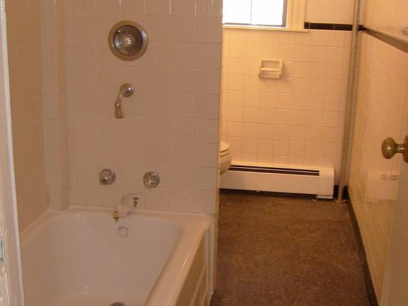 This bathroom has been replaced with a new bathroom that is not shown here.