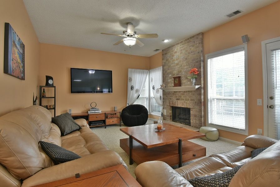 great room opens to kitchen
