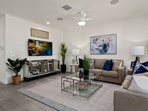 Great room adjacent to kitchen