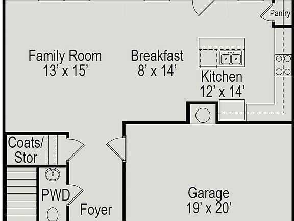 Benson II - First Floor Layout with options