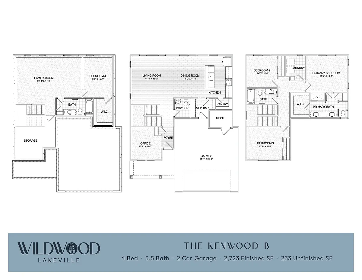 Floor plan The Kenwood B - Single Family Home