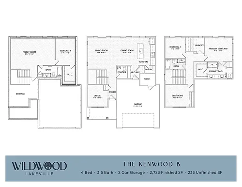 Floor plan The Kenwood B - Single Family Home