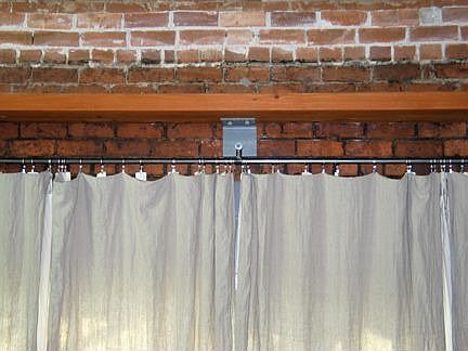 original 1920's red brick wall